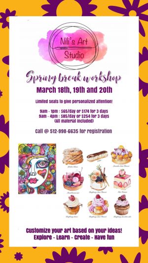 Nili's Art Spring Break Workshop